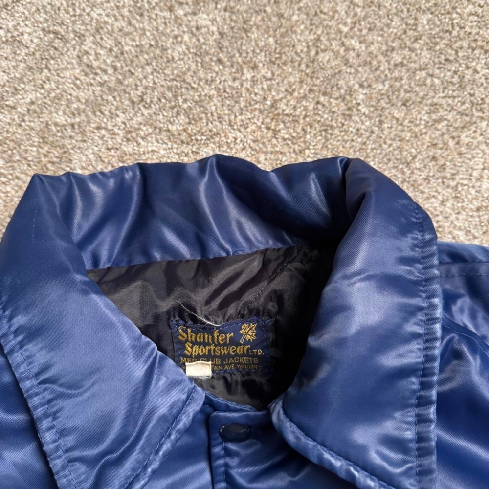 BLUE VINTAGE SHANTER SPORTSWEAR "FRONTIER" BOMBER JACKET - Picture 4 of 7